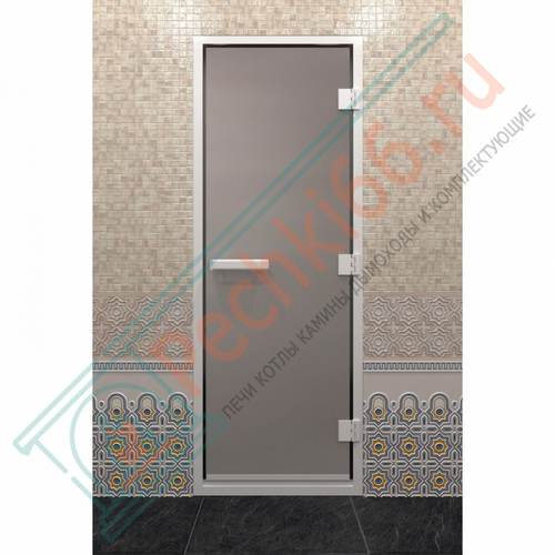 Стеклянная дверь DoorWood Хамам Сатин 190х80 (по коробке) в Кирове