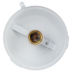 Светильник ЭРА НСП 02-100-001 без решетки Желудь сталь / стекло IP54 E27 max 100Вт 262х172 белый