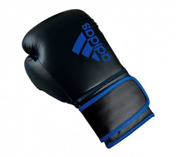 Перчатки боксерские Hybrid 80 черно-синие adiH80