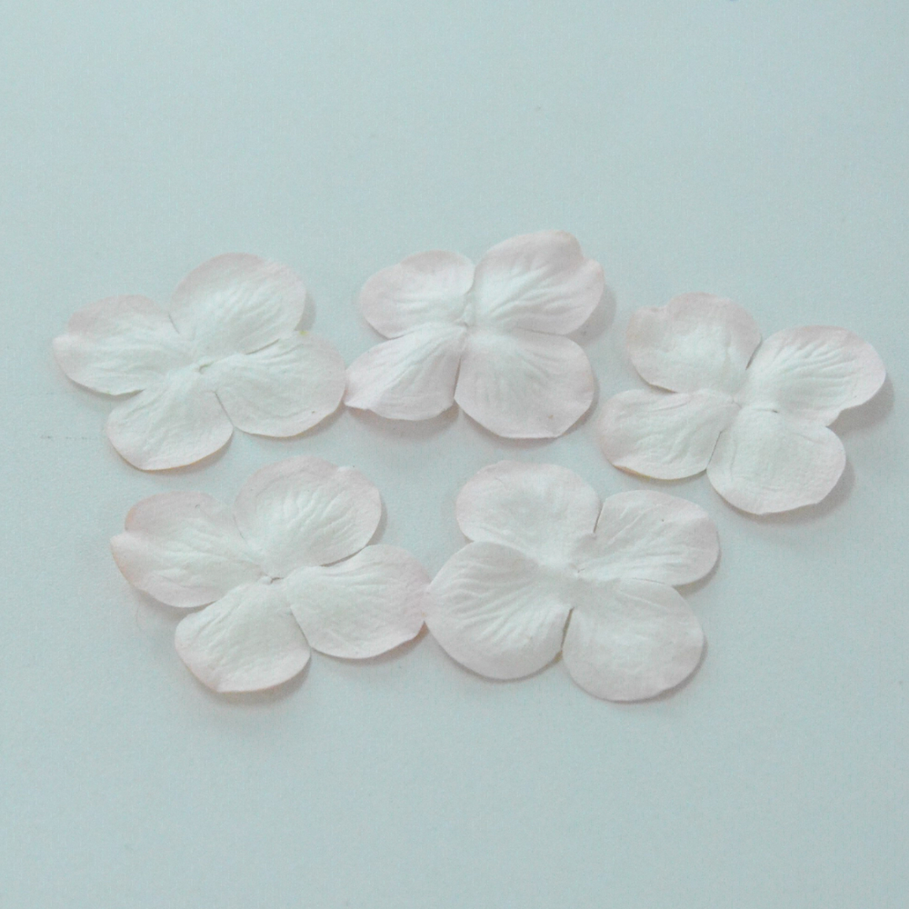 Гортензия 4см бледно-розовая набор 5шт.