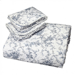 Покрывало 260х260 и 2 наволочки GF Ferrari Адзурра Avio синий