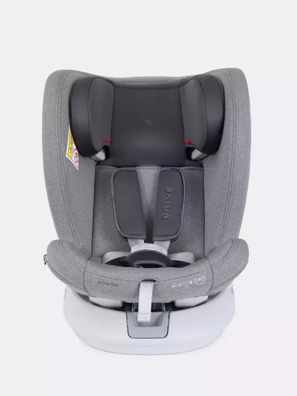 Автокресло Rant Drive Active Line 0/1/2/3 (0-36кг) Grey/Серый isofix