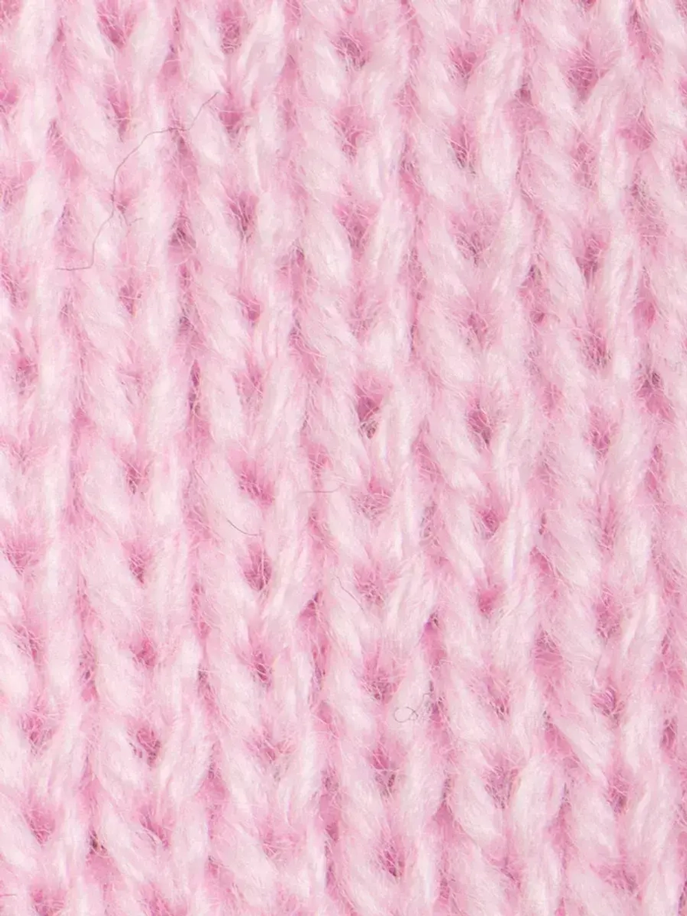 Шарф зимний вязаный с бубонами для девочки