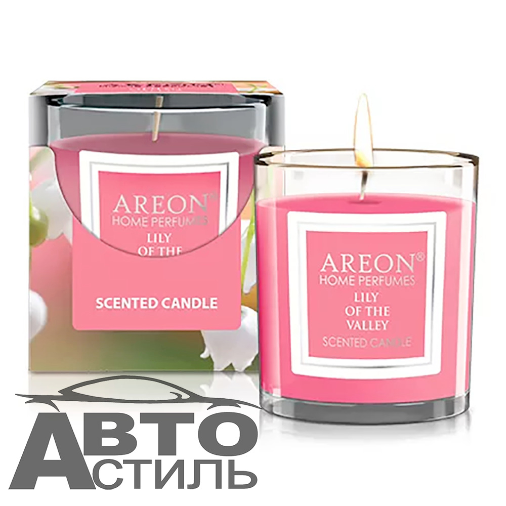 Ароматизатор Свеча ароматическая AREON scented candles 120гр - Laly of the valey/ландыш