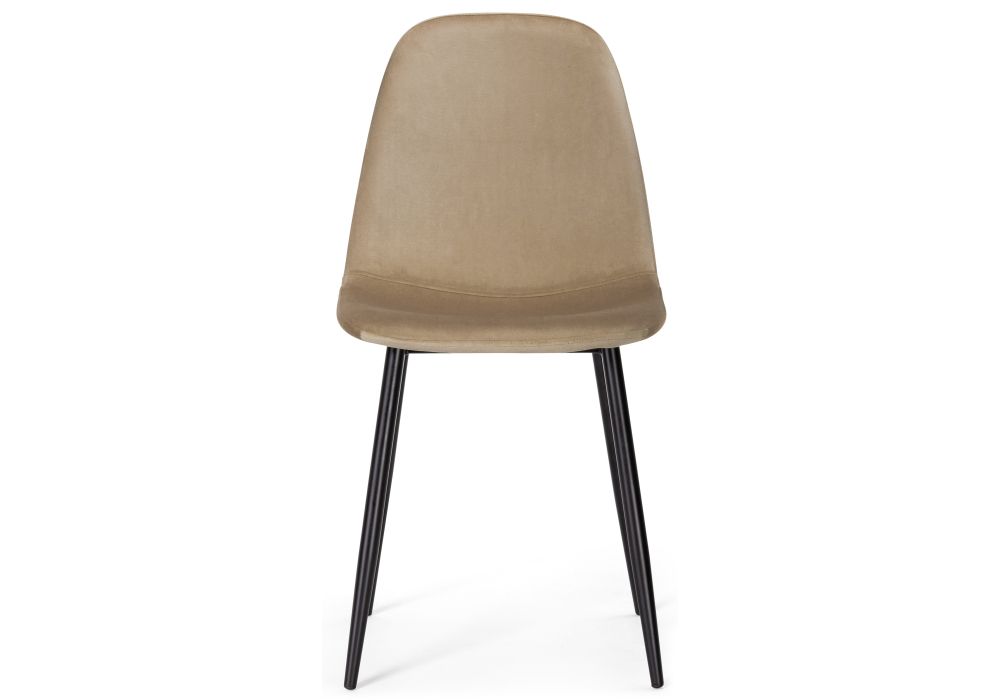 Стул на металлокаркасе Lilu dark beige / black