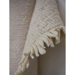 Ковер из буклированной новозеландской шерсти из коллекции Ethnic, 70х160 см