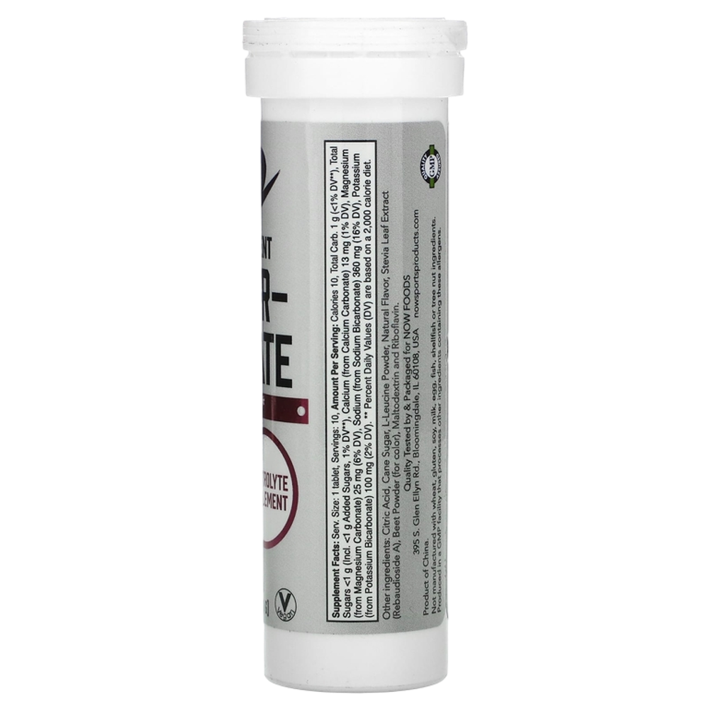 Now Foods Sports Effer-Hydrate 10 таблеток 51 г , Электролиты , Изотоник