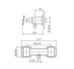 Смеситель для душа WONZON & WOGHAND SHAKESPEARE, Темное золото (WW-654101-DG)