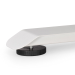 Компьютерный стол Woodville Маркос с механизмом подъема 120х75х75 черная шагрень, белый, ножки белые