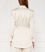 Сатиновый пиджак GOLDENEYE GIACCA Pinko - экрю(103567 A1U1)