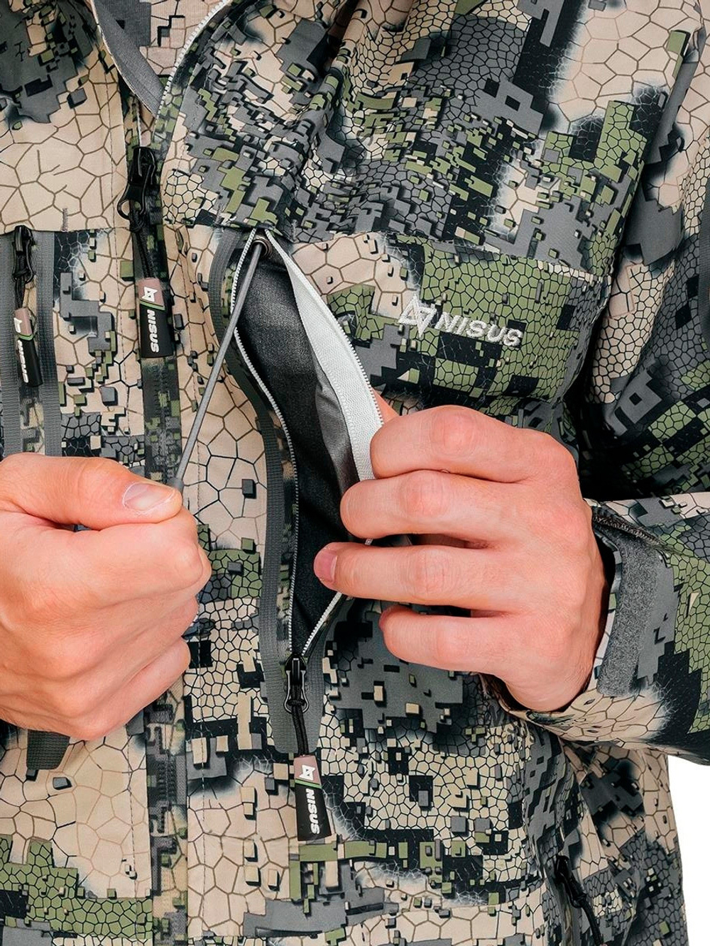 Костюм демисезонный охотничий Nisus Phantom ( комплект куртка+брюки) L (размер 48-50/170-176)