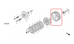 22100-KYJ-903. OUTER COMP., CLUTCH.