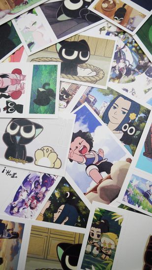 Набор открыток, карточек и наклеек "Легенда о Ло Сяохэе / The Legend of Luoxiaohei", 188 предметов