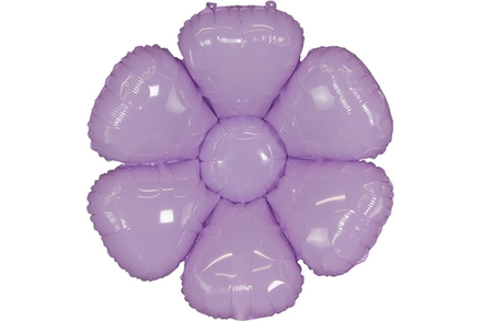 Шар с клапаном (17""/43 см) Мини-цветок, Ромашка, Сиреневый, 1 шт. В089