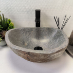 Раковина из речного камня RS-63847 (43*36*15) 0121