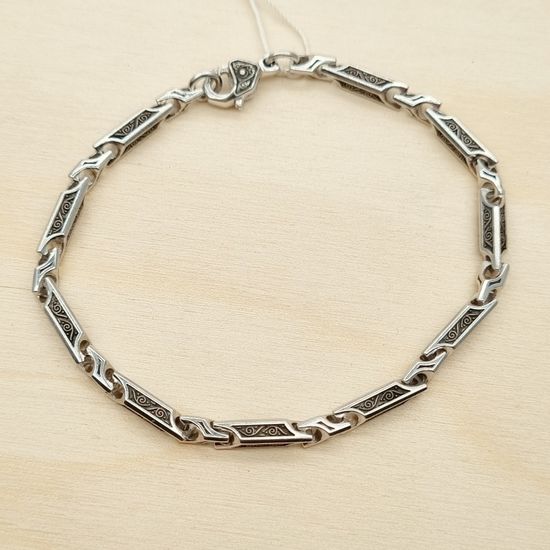 Браслет литой 3 мм. "Виноградная лоза"