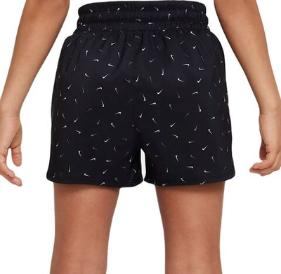 Шорты для девочки теннисные Nike Dri-Fit One High-Waisted Woven Training Shorts - black/white