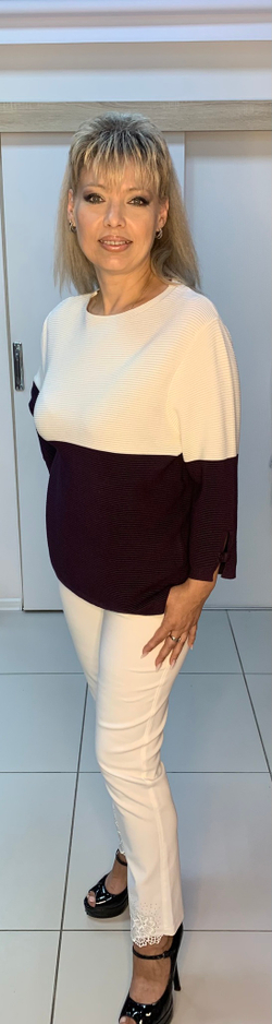 Джемпер комбинированной расцветки