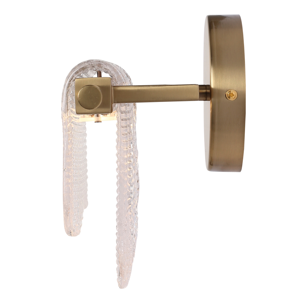 SL6021.201.06 Светильник настенный ST-Luce золотистый/прозрачный LED 1*6W 4000K VOILE