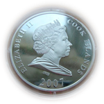 О-ва Кука 10 долларов 2007 Бразилия Статуя Христа-Искупителя Мировые памятники 3D СЕРЕБРО