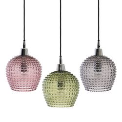 Светильник подвесной каскадный Aurora, 65х18 см, сливовый/зеленый/серый