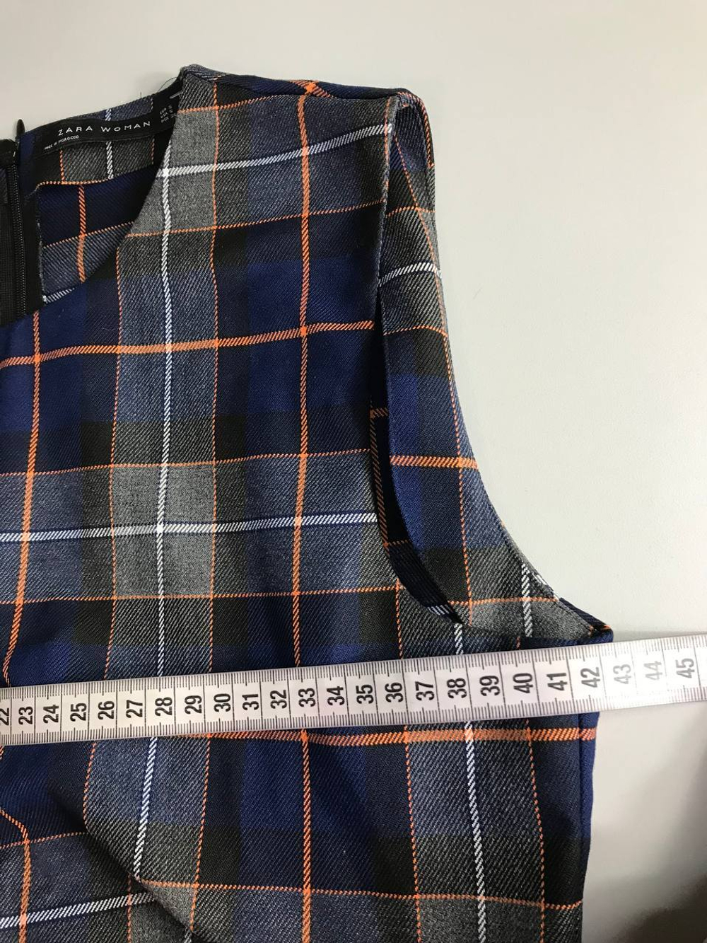 Топ Zara в клетку, маркировка S, на 44 размер