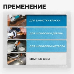 Круг лепестковый торцевой 125 x 22.2 x 22; P40