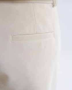 Брюки из искусственной замши молочный