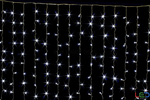 Электрогирлянда внутренняя Занавес 3х2,4м 720LED, теплый белый, с контролером, с коннектором, прозра