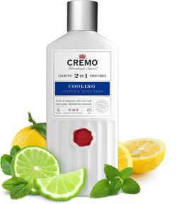 Cremo Citrus & Mint Leaf 2in1 Cooling Shampoo - стимулирующий и освежающий шампунь 2 в 1 /  dla mężczyzn 473  ml  / GTIN 811847034215