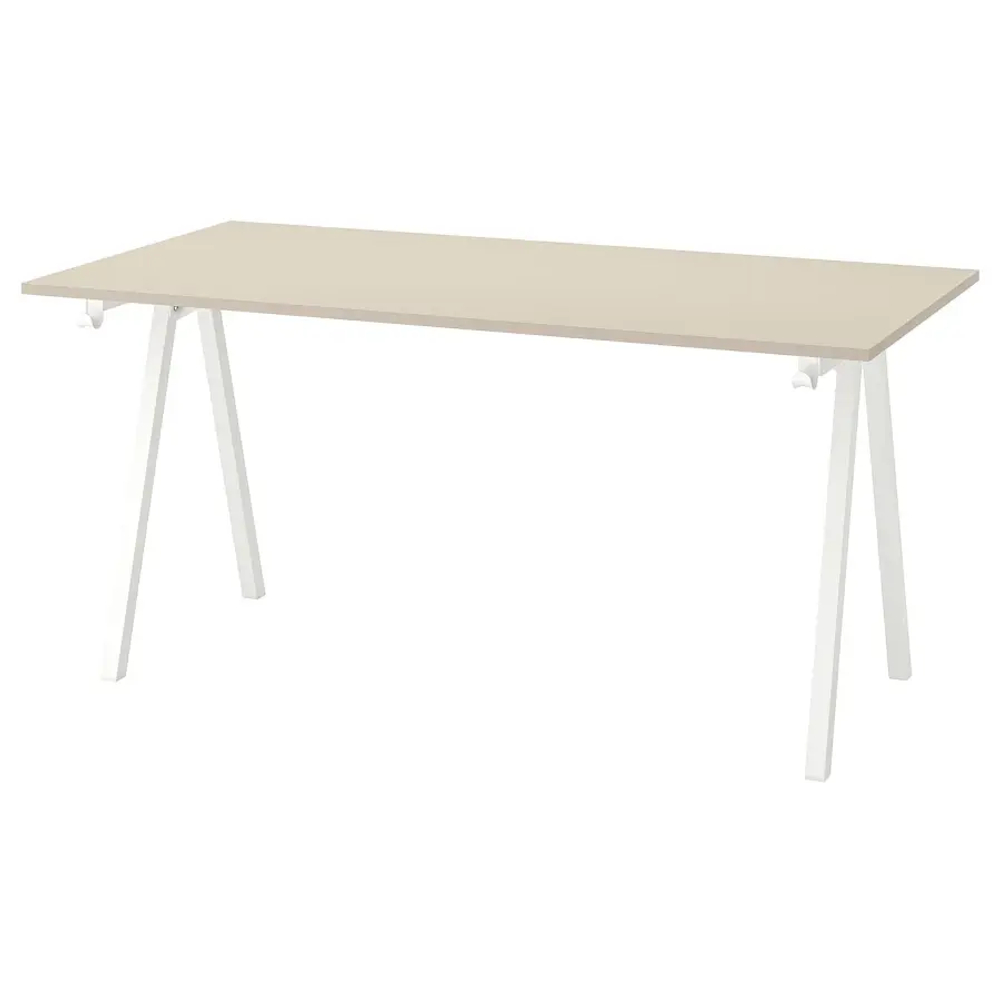 Столешница - IKEA TROTTEN/ТРОТТЕН ИКЕА, 160х80х2 см, бежевый