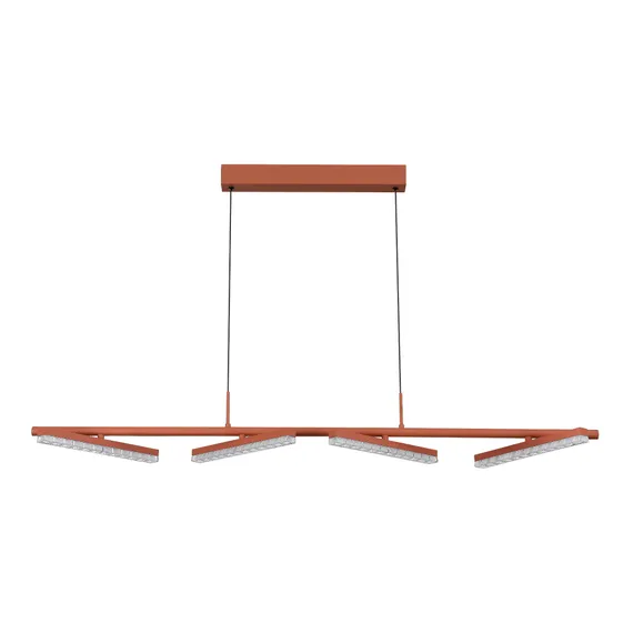 SL1018.603.04 Светильник подвесной ST-Luce терракотовый/прозрачный LED 1*32W 4000K EUCLIDICS