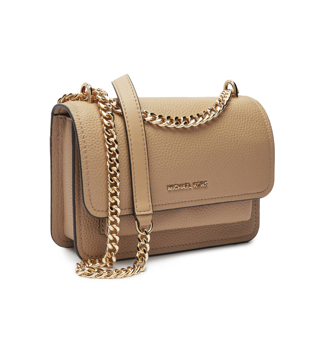 Кожаная сумка через плечо Claire Michael Kors - бежевый(32T4GC7C1T)