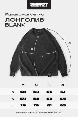 Лонгслив SHMOT "RICK & MORTI 2" GARMENT DYE Серый