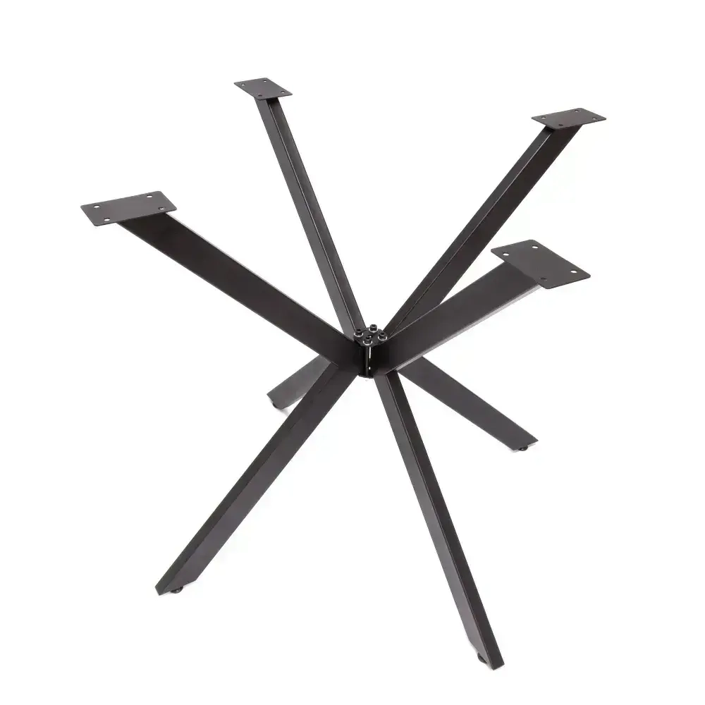 Подстолье из металла, разборное, ЁЖ, чёрное, диаметр 90 см, высота 74 см