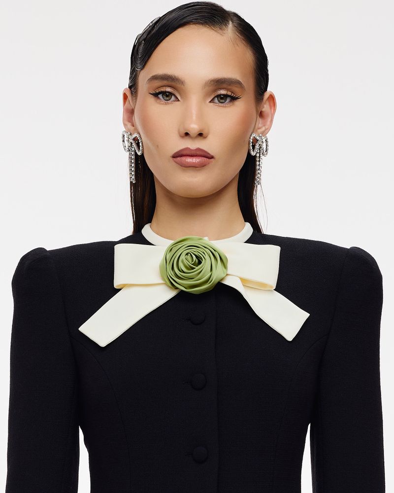 Брошь Rose (Розочка) зеленая