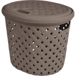 Корзина для белья Plast Team Rattan 14л 325х280 мм шоколадный мокко