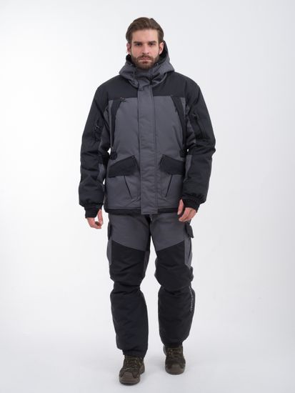 Костюм "GORKA -40" кур+п/к ( Таслан, серо-черный)