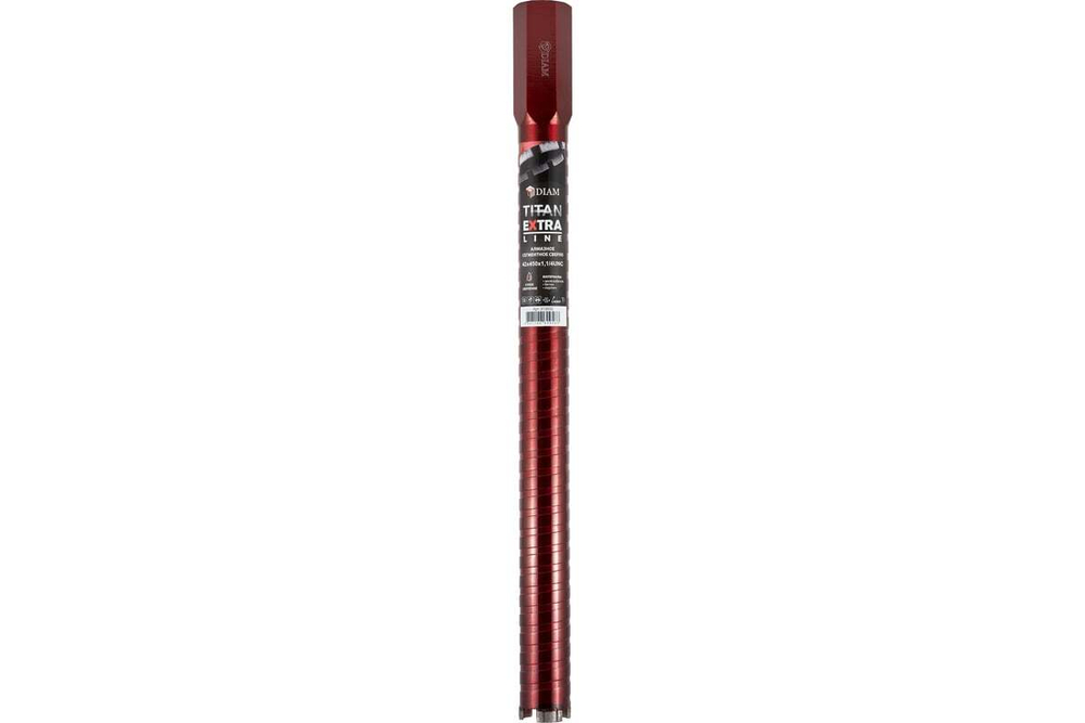 Сверло алмазное сегментное по армированному бетону Extra Line Titan САСС 42x450x4 мм, 1 1/4UNC Diam 313032