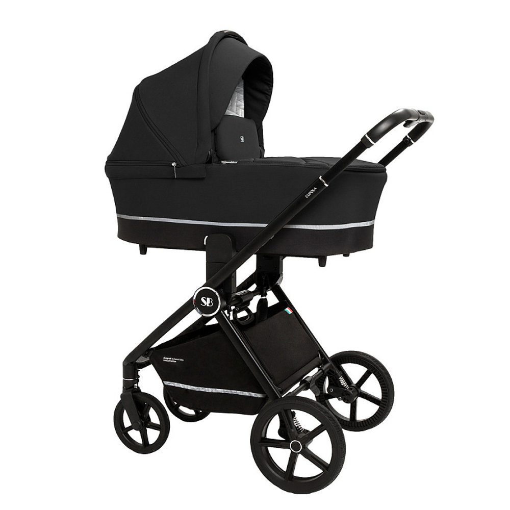 Детская коляска Sweet Baby Cupola New 3 в 1 Moon Black