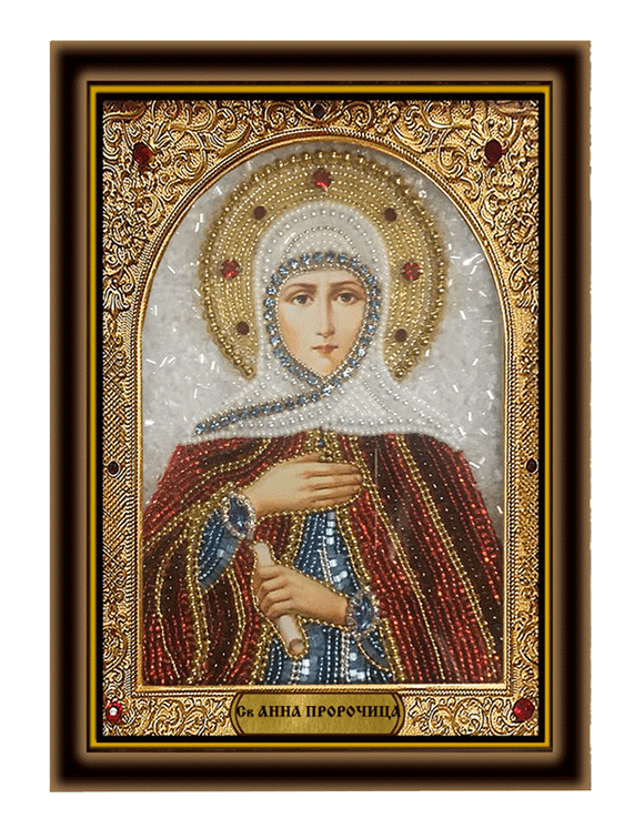 Святая Анна пророчица, в киоте