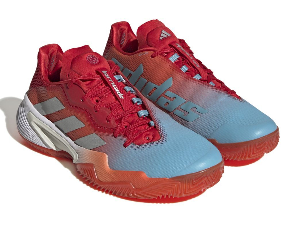 Женские теннисные кроссовки Adidas Barricade W Clay - preloved blue/silver metallic/preloved red