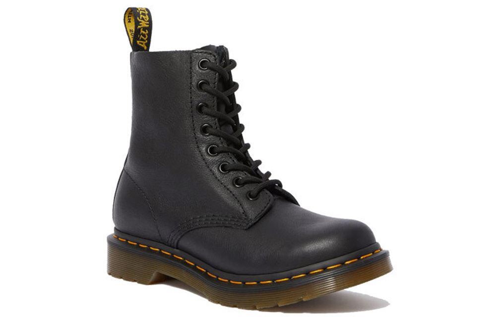 Dr.Martens Martin 1460 Leather Comfort Casual Short Midcell Martin Boots Men and Women Same Black