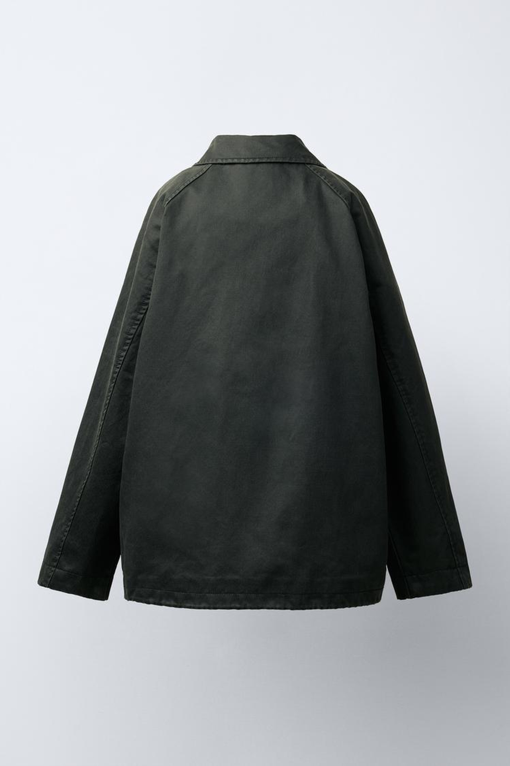 ZARA ВОЩЕНАЯ КУРТКА С ЭТИКЕТКОЙ, ХАКИ