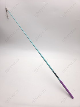 Палочка Sasaki 57 см с блеском мятная с фиолетовой ручкой PEGxRRK (Peppermint Green х Lilac)