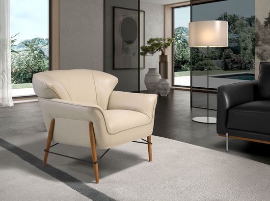 Кресло 5129/KFA031-T541011 из песочной кожи Испания 