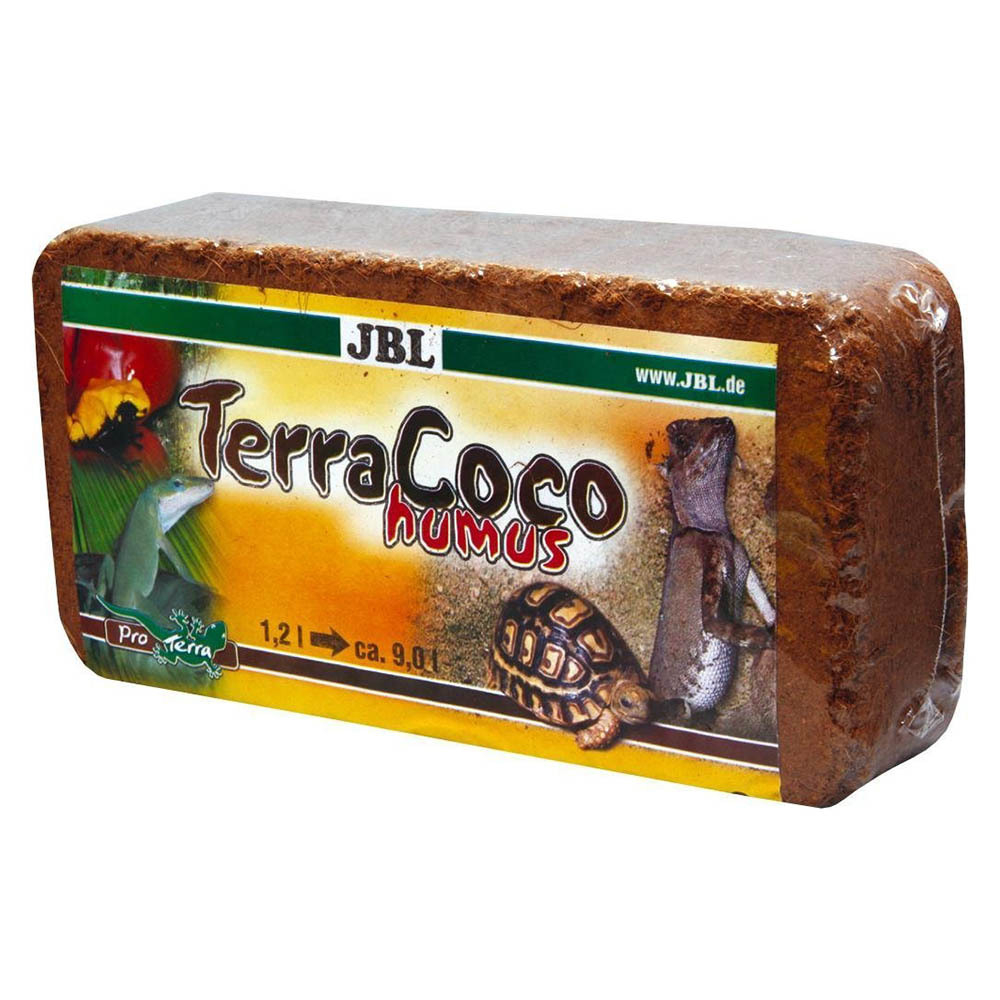 JBL TerraCoco Humus 500 г - кокосовый перегной для террариумов, в брикете