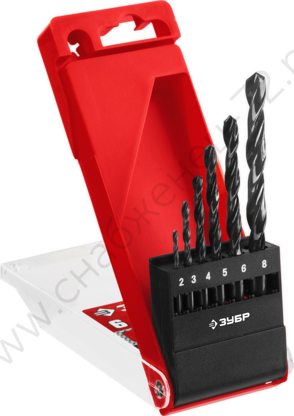 ЗУБР МАСТЕР 6шт(2-8мм), Набор сверл по металлу, сталь Р4М2, класс В