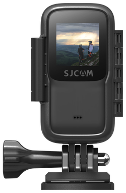 Экшн камера SJCam C200 черная с креплением, цифровым стабилизатором, водонепроницаемая 4K Ultra HD на шлем, голову, грудь, велосипед