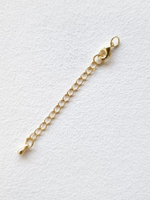 032912-з Карабин 12мм с удлинителем "капля" 5см, позолота